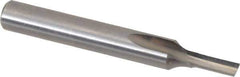 Onsrud - 1/8" Diam, 1/4" Shank Diam, 5/16" Length of Cut, 1 Flute Single Edge Straight Router Bit - 2" Overall Length, Right Hand Cut, Solid Carbide - Apex Tool & Supply