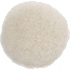 Dynabrade - 5" Diam Sheepskin Wool Bonnet Pad - Hook & Loop Attachment - Apex Tool & Supply