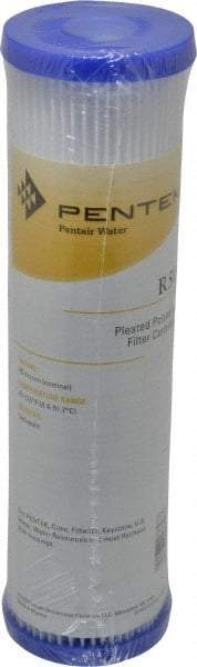 Pentair - 2-5/8" OD, 50µ, Non-Woven Polyester Pleated Cartridge Filter - 9-3/4" Long, Reduces Sediments - Apex Tool & Supply