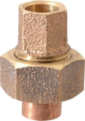 NIBCO - 1/4" Cast Copper Pipe Union - C x C, Pressure Fitting - Apex Tool & Supply