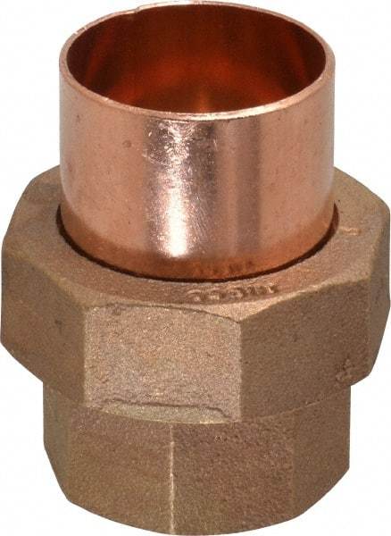 NIBCO - 1-1/2" Cast Copper Pipe Union - C x C, Pressure Fitting - Apex Tool & Supply