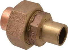 NIBCO - 1/2" Cast Copper Pipe Union - FTG x C, Pressure Fitting - Apex Tool & Supply