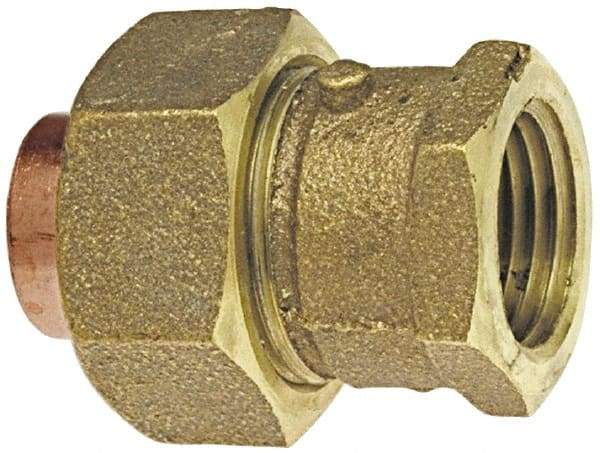 NIBCO - 3/8" Cast Copper Pipe Union - C x F, Pressure Fitting - Apex Tool & Supply