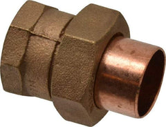 NIBCO - 1" Cast Copper Pipe Union - C x F, Pressure Fitting - Apex Tool & Supply