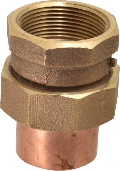 NIBCO - 1-1/2" Cast Copper Pipe Union - C x F, Pressure Fitting - Apex Tool & Supply