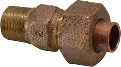 NIBCO - 1/4" Cast Copper Pipe Union - C X M, Pressure Fitting - Apex Tool & Supply