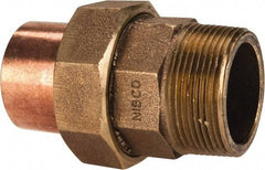 NIBCO - 1-1/2" Cast Copper Pipe Union - C X M, Pressure Fitting - Apex Tool & Supply