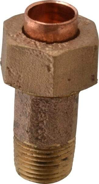 NIBCO - 3/8" Cast Copper Pipe Union - C X M, Pressure Fitting - Apex Tool & Supply