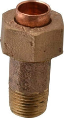NIBCO - 3/8" Cast Copper Pipe Union - C X M, Pressure Fitting - Apex Tool & Supply