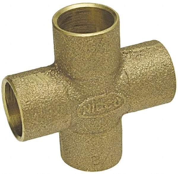 NIBCO - 1" Cast Copper Pipe Cross - C x C x C x C, Pressure Fitting - Apex Tool & Supply