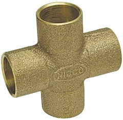 NIBCO - 1-1/4" Cast Copper Pipe Cross - C x C x C x C, Pressure Fitting - Apex Tool & Supply