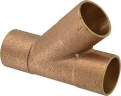 NIBCO - 1" Cast Copper Pipe 45° Wye - C x C x C, Pressure Fitting - Apex Tool & Supply