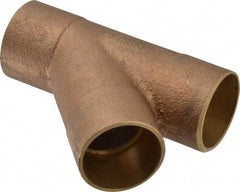 NIBCO - 1-1/4" Cast Copper Pipe 45° Wye - C x C x C, Pressure Fitting - Apex Tool & Supply