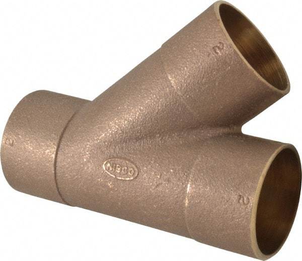 NIBCO - 2" Cast Copper Pipe 45° Wye - C x C x C, Pressure Fitting - Apex Tool & Supply