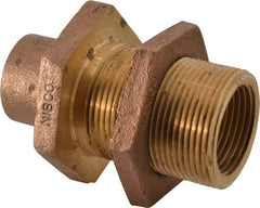 NIBCO - 1" Cast Copper Pipe Bulkhead - C x F, Pressure Fitting - Apex Tool & Supply