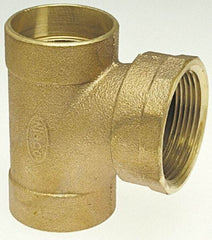 NIBCO - 2 x 2 x 1-1/2", Cast Copper Drain, Waste & Vent Pipe Tee - C x C x F - Apex Tool & Supply