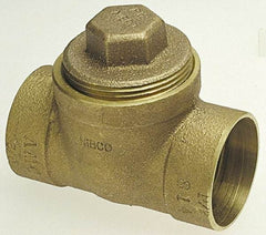 NIBCO - 3", Cast Copper Drain, Waste & Vent Pipe Test Tee - C x C x CO with Plugs - Apex Tool & Supply