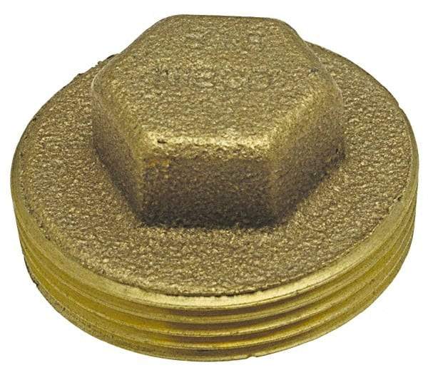 NIBCO - 1-1/2", Cast Copper Drain, Waste & Vent Pipe Plug - M - Apex Tool & Supply