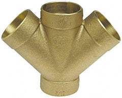NIBCO - 2 x 2 x 1-1/2 x 1-1/2", Cast Copper Drain, Waste & Vent Pipe - C x C x C x C - Apex Tool & Supply