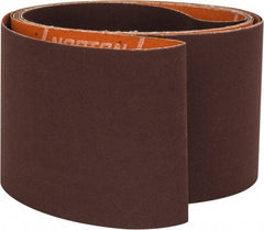 Norton - 3" Wide x 132" OAL, 36 Grit, Zirconia Alumina Abrasive Belt - Zirconia Alumina, Very Coarse, Coated, Y Weighted Cloth Backing, Series R801 - Apex Tool & Supply