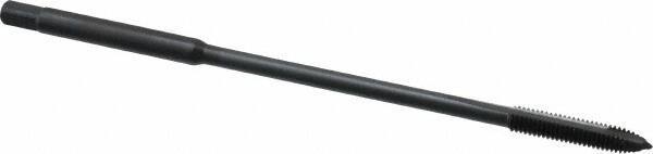 Kennametal - M4x0.70 Metric Coarse 2 Flute D4 Oxide Finish High Speed Steel Spiral Point Extension Tap - Plug Chamfer, 4" OAL, 6H Class of Fit - Apex Tool & Supply