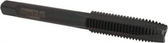 Kennametal - M12x1.75 Metric Coarse 3 Flute D6 Oxide Finish High Speed Steel Spiral Point Extension Tap - Plug Chamfer, 4" OAL, 6H Class of Fit - Apex Tool & Supply