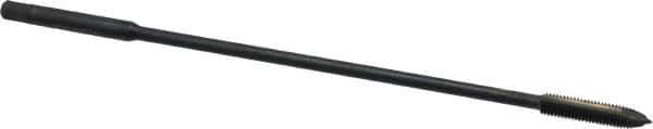 Kennametal - #10-32 UNF 2 Flute H3 Oxide Finish High Speed Steel Spiral Point Extension Tap - Plug Chamfer, 6" OAL, 2B/3B Class of Fit - Apex Tool & Supply