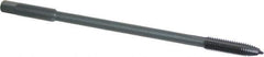 Kennametal - M8x1.25 Metric Coarse 2 Flute D5 Oxide Finish High Speed Steel Spiral Point Extension Tap - Plug Chamfer, 6" OAL, 6H Class of Fit - Apex Tool & Supply
