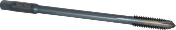 Kennametal - M10x1.50 Metric Coarse 3 Flute D6 Oxide Finish High Speed Steel Spiral Point Extension Tap - Plug Chamfer, 6" OAL, 6H Class of Fit - Apex Tool & Supply
