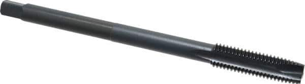 Kennametal - M12x1.75 Metric Coarse 3 Flute D6 Oxide Finish High Speed Steel Spiral Point Extension Tap - Plug Chamfer, 6" OAL, 6H Class of Fit - Apex Tool & Supply