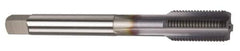 OSG - 7/16-14 UNC 4 Flute TiCN Finish Powdered Metal Straight Flute Machine Tap - Bottoming, Right Hand Thread, 100mm OAL, 1-7/16" Thread Length, H5 Limit, Oversize, Through Coolant - Apex Tool & Supply