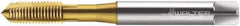 Walter-Prototyp - M8x1.25 Metric, 3 Flute, TiN Finish, Cobalt Spiral Point Tap - Plug Chamfer, Right Hand Thread, 90mm OAL, 18mm Thread Length, 8mm Shank Diam, 6G Class of Fit, Series P2033005 - Exact Industrial Supply