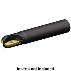 Kennametal - 1" Cut Diam, 25mm Max Depth of Cut, 1" Shank Diam, 256mm OAL, Indexable Ball Nose End Mill - 55mm Head Length, Straight Shank, 5505 Toolholder, XPNT080832RF Insert - Apex Tool & Supply