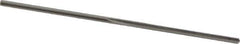 Made in USA - 0.0385" High Speed Steel 3 Flute Chucking Reamer - Straight Flute, 0.038" Straight Shank, 1/2" Flute Length, 1-1/2" OAL - Apex Tool & Supply