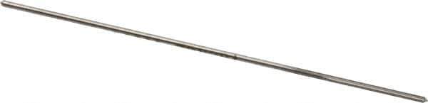 Made in USA - 0.0395" High Speed Steel 4 Flute Chucking Reamer - Straight Flute, 0.0394" Straight Shank, 1/2" Flute Length, 2-1/2" OAL - Apex Tool & Supply