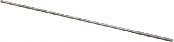 Made in USA - 0.046" High Speed Steel 4 Flute Chucking Reamer - Straight Flute, 0.039" Straight Shank, 1/2" Flute Length, 2-1/2" OAL - Apex Tool & Supply