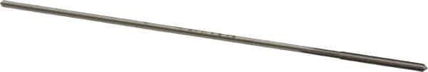 Made in USA - 0.0505" High Speed Steel 4 Flute Chucking Reamer - Straight Flute, 0.0455" Straight Shank, 1/2" Flute Length, 2-1/2" OAL - Apex Tool & Supply