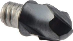 Iscar - MM EB Grade IC908 Carbide Ball Nose Milling Tip Insert - TiAlN Finish, 2 Flutes, 3/8" Cutting Diam, 0.275" Depth of Cut, 0.512" Extension, 3/16" Cnr Rad, 30° Helix - Apex Tool & Supply