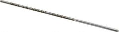 Made in USA - 0.0545" High Speed Steel 4 Flute Chucking Reamer - Straight Flute, 0.051" Straight Shank, 1/2" Flute Length, 2-1/2" OAL - Apex Tool & Supply