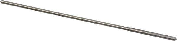 Made in USA - 0.0665" High Speed Steel 4 Flute Chucking Reamer - Straight Flute, 0.0585" Straight Shank, 1/2" Flute Length, 3" OAL - Apex Tool & Supply