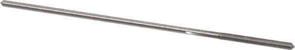 Made in USA - 0.0745" High Speed Steel 4 Flute Chucking Reamer - Straight Flute, 0.066" Straight Shank, 3/4" Flute Length, 3" OAL - Apex Tool & Supply
