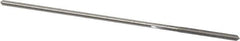 Made in USA - 0.0745" High Speed Steel 4 Flute Chucking Reamer - Straight Flute, 0.066" Straight Shank, 3/4" Flute Length, 3" OAL - Apex Tool & Supply