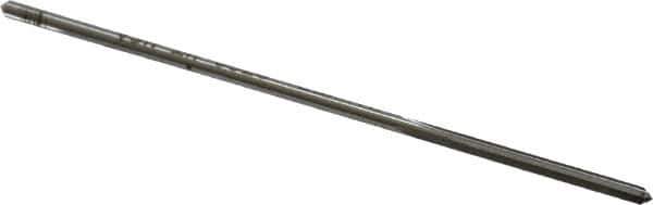 Made in USA - 0.079" High Speed Steel 4 Flute Chucking Reamer - Straight Flute, 0.072" Straight Shank, 3/4" Flute Length, 3" OAL - Apex Tool & Supply