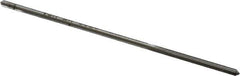 Made in USA - 0.079" High Speed Steel 4 Flute Chucking Reamer - Straight Flute, 0.072" Straight Shank, 3/4" Flute Length, 3" OAL - Apex Tool & Supply