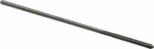 Made in USA - 0.0865" High Speed Steel 4 Flute Chucking Reamer - Straight Flute, 0.081" Straight Shank, 3/4" Flute Length, 3" OAL - Apex Tool & Supply