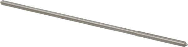 Made in USA - 0.0875" High Speed Steel 4 Flute Chucking Reamer - Straight Flute, 0.081" Straight Shank, 3/4" Flute Length, 3" OAL - Apex Tool & Supply