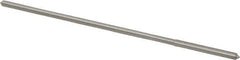 Made in USA - 0.0875" High Speed Steel 4 Flute Chucking Reamer - Straight Flute, 0.081" Straight Shank, 3/4" Flute Length, 3" OAL - Apex Tool & Supply