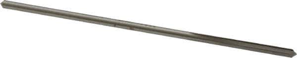 Made in USA - 0.091" High Speed Steel 4 Flute Chucking Reamer - Straight Flute, 0.081" Straight Shank, 3/4" Flute Length, 3" OAL - Apex Tool & Supply