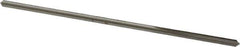 Made in USA - 0.091" High Speed Steel 4 Flute Chucking Reamer - Straight Flute, 0.081" Straight Shank, 3/4" Flute Length, 3" OAL - Apex Tool & Supply