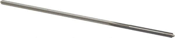 Made in USA - 0.0985" High Speed Steel 4 Flute Chucking Reamer - Straight Flute, 0.0928" Straight Shank, 7/8" Flute Length, 3-1/2" OAL - Apex Tool & Supply